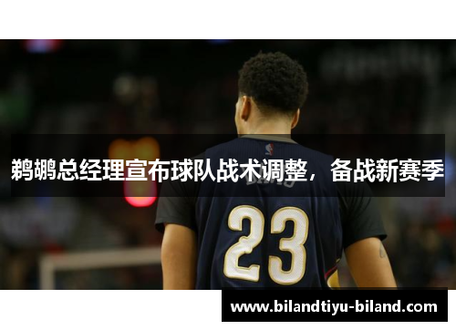 鹈鹕总经理宣布球队战术调整，备战新赛季